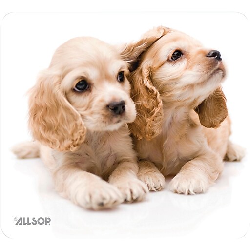 Allsop® NatureSmart™ NonSkid Mouse Pad, Puppies (30183) Staples