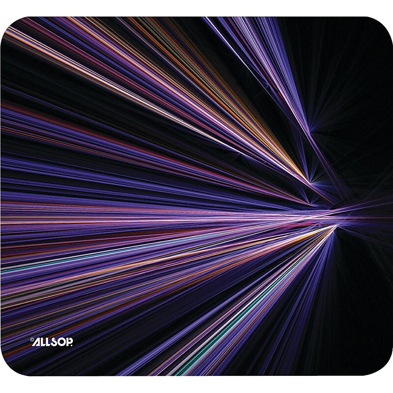 Allsop Naturesmart Non-Skid Mouse Pad, Purple Stripes (30600) image 1