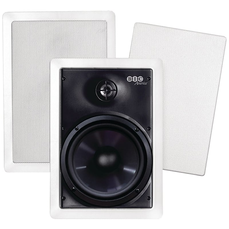 BIC America™ M-PRO6W 6.5" 2-Way In-Wall Speaker, 150 W, White image 1