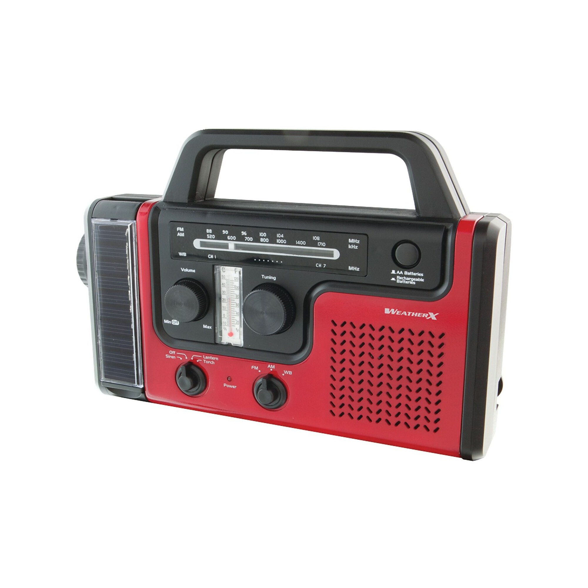 WeatherX WR383R AM/FM Weather-Band Radio With Flashlight and Lantern Sansujyuku sansujyuku.com