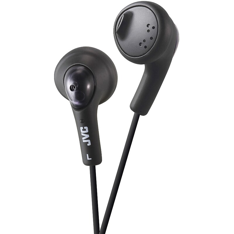 JVC Gumy In-Ear Earbud, Black (HAF160B) image 1