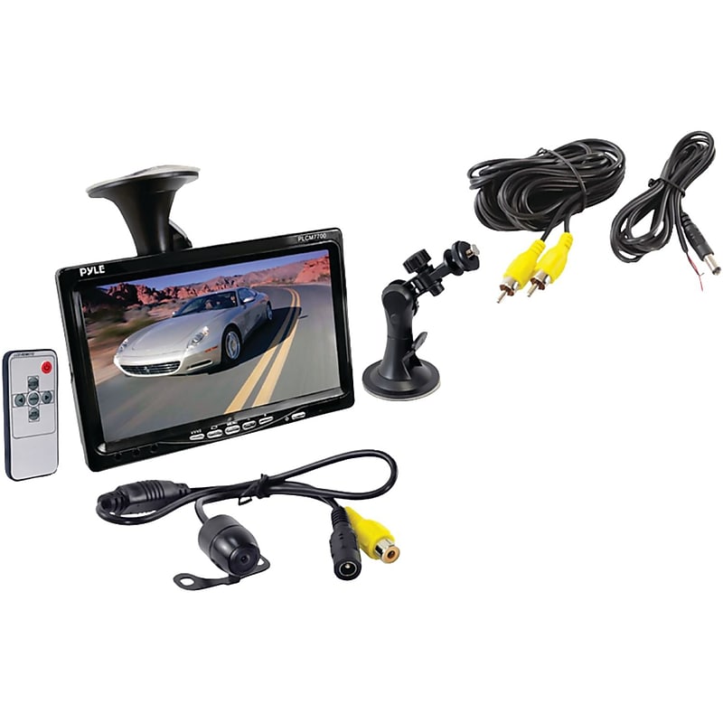 Pyle Rear View Backup Camera and Monitor System with 7" LCD Display (PLCM7700) image 1