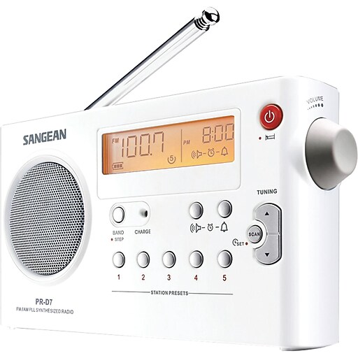 Sangean PRD-7 FM/AM Compact Digital Tuning Portable Radio Receiver