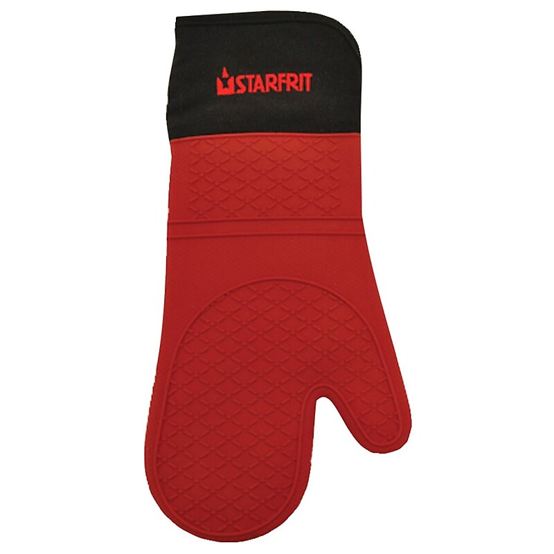Starfrit Silicone Oven Glove With Cotton Liner, Red image 1