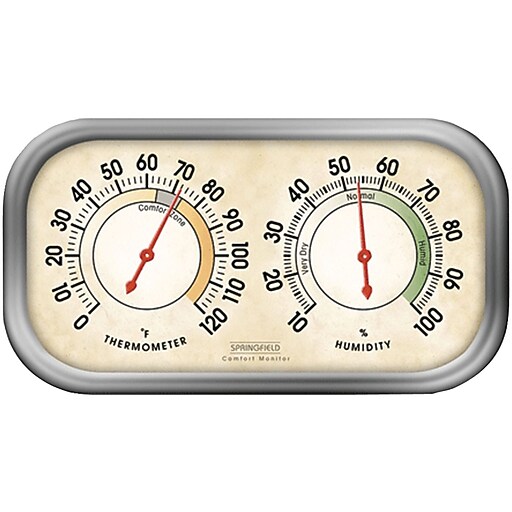 Springfield® Indoor Thermometer With Humidity Meter Staples