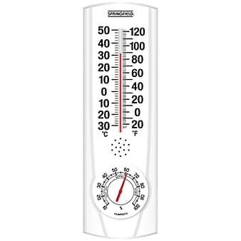 Springfield® Plainview Indoor/Outdoor Thermometer With Hygrometer