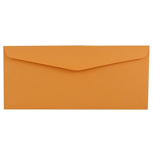 JAM Paper® 12 Business Commercial Envelopes, 4.75 x 11, Manila Brown