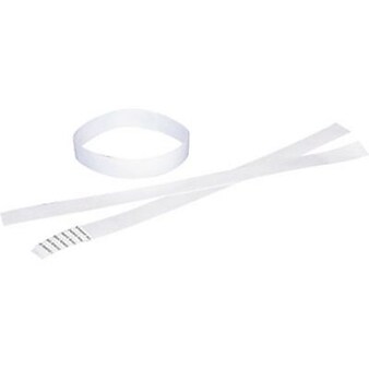 EJAY Animal I.D. Bands, White, 20", 500/BOX (IDW20)