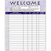 Medical Arts Press Privacy Sign-In Sheet Purple