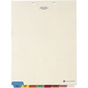 Medical Arts Press® 8-Tab Chart Medical Indexes, End-Tab, 175/Bx