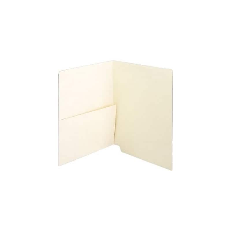 Medical Arts Press® 11 Pt. Manila End-Tab Pocket Folders, No Fasteners, 50/Bx image 1