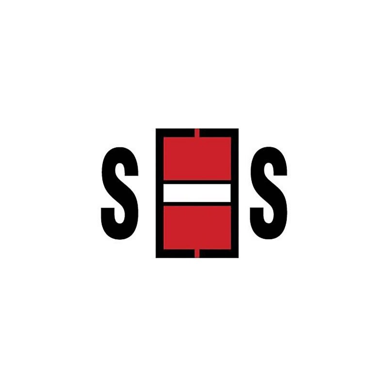 Medical Arts Press Jeter "S" Identification & Color Coding Labels, 15/16"H x 1 5/8"W, Red, 500/Roll (33629) image 1