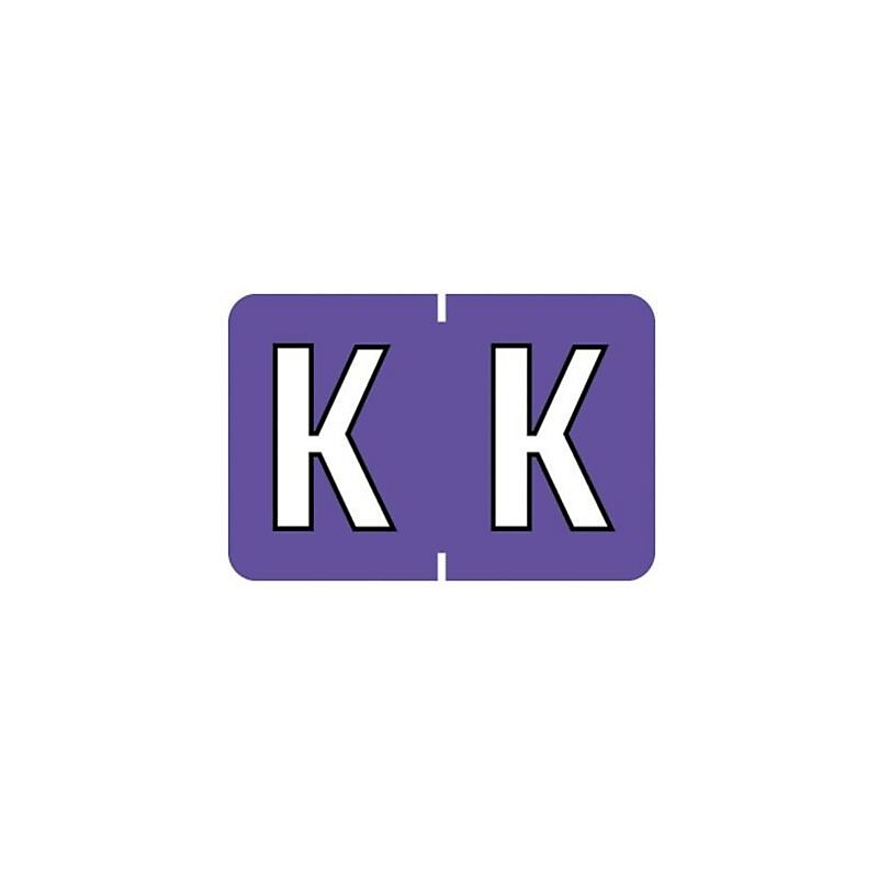 Medical Arts Press® Barkley® & Sycom® Compatible Alpha Roll Style Labels, "K" image 1