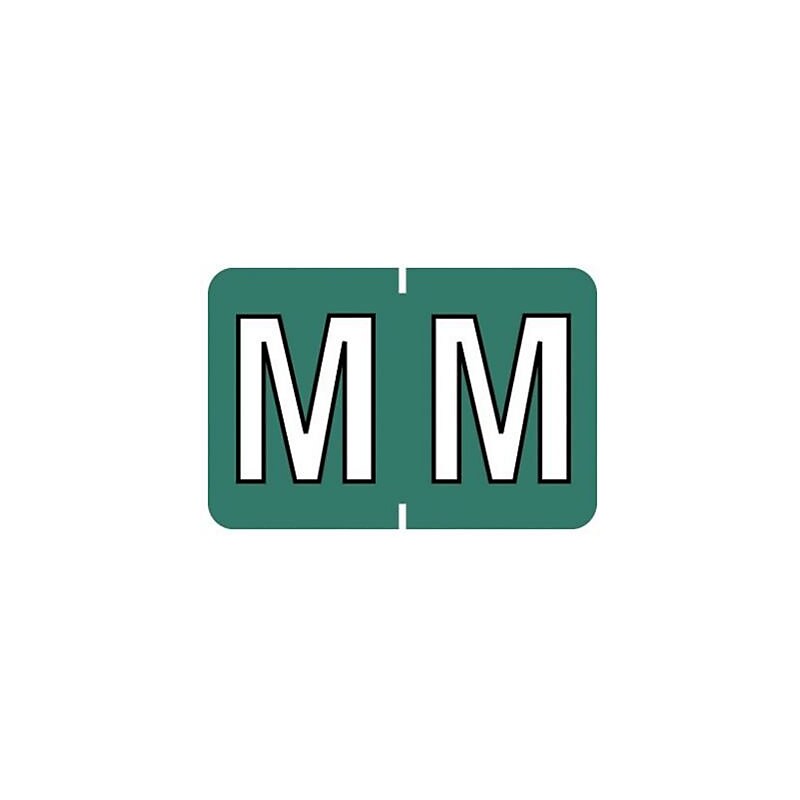 Medical Arts Press® Barkley® & Sycom® Compatible Alpha Roll Style Labels, "M" image 1
