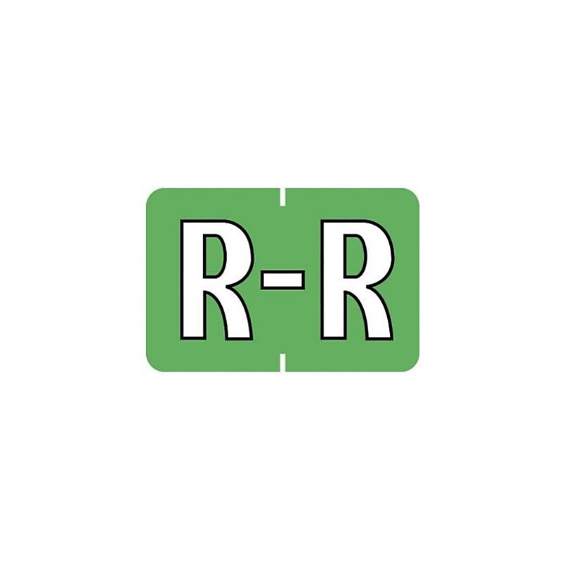 Medical Arts Press® Barkley® & Sycom® Compatible Alpha Roll Style Labels, "R" image 1