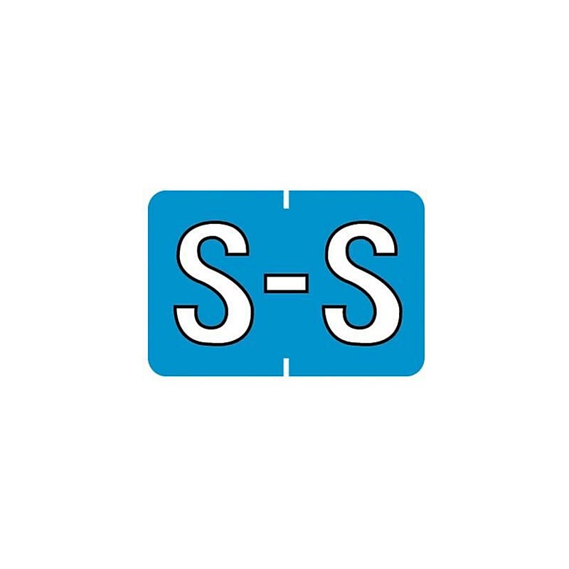 Medical Arts Press® Barkley® & Sycom® Compatible Alpha Roll Style Labels, "S" image 1