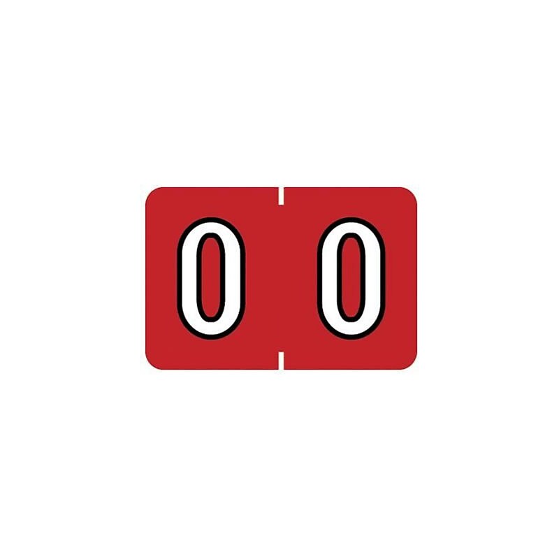 Medical Arts Press® Barkley® & Sycom® Compatible Numeric Roll Labels, "0" image 1