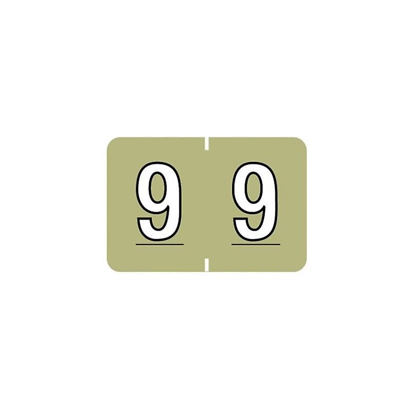 Medical Arts Press® Barkley® & Sycom® Compatible Numeric Roll Labels, "9" image 1