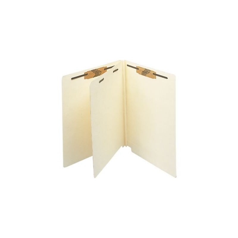 Medical Arts Press® End-Tab Manila Heavy Duty Classification Folders, 1-Divider, 25/Bx image 1