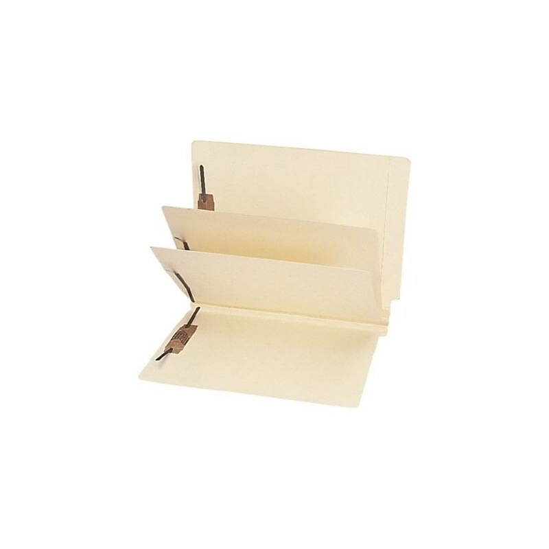 Medical Arts Press® End-Tab Manila Heavy Duty Classification Folders, 2-Dividers, 15/Bx image 1