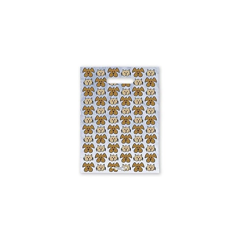 Jumbo Scatter-Print Supply Bags, Dog and Cat Heads image 1