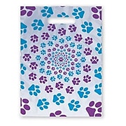 Jumbo Scatter-Print Supply Bags, Paw Print Spiral