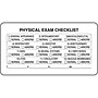 Veterinary Examination Labels, Physical Exam Checklist, White, 1.75 x 3.25 inch, 500 Labels~#|#~m002247560_sc7