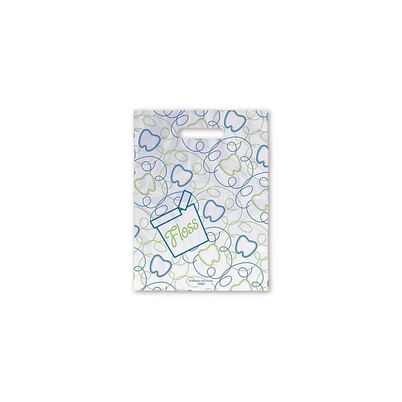Small Scatter-Print Supply Bags, Blue/Green image 1
