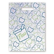 Small Scatter-Print Supply Bags, Blue/Green