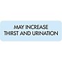 Veterinary Medication Instruction Labels, May Increase Thirst, Blue, 1.5 x 0.5 inch, 500 Labels~#|#~m002248301_sc7