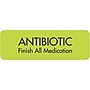 Medication Instruction Labels, Antibiotic, Chartreuse, 1.5 x 0.5 inch, 500 Labels~#|#~m002248302_sc7