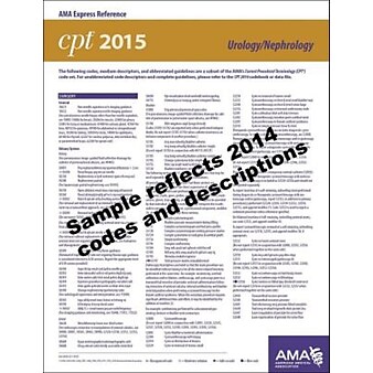 AMA 2015 Express Reference Coding Cards for CPT®; Urology/Nephrology