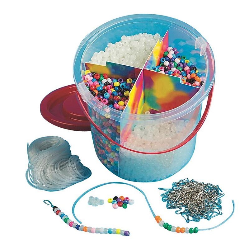 S&S Glow Pony Bead Bucket Easy Pack (BE1345) image 1