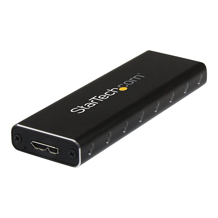 StarTech M.2 External SATA SSD Enclosure, Black (SM2NGFFMBU33