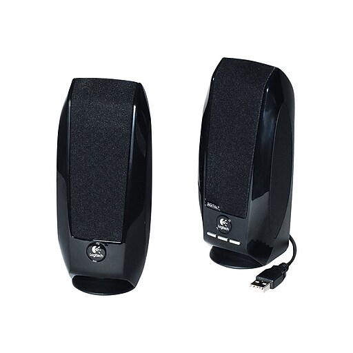 Logitech® S150 1.2 W 2.0 Digital USB Speaker System, Black Staples