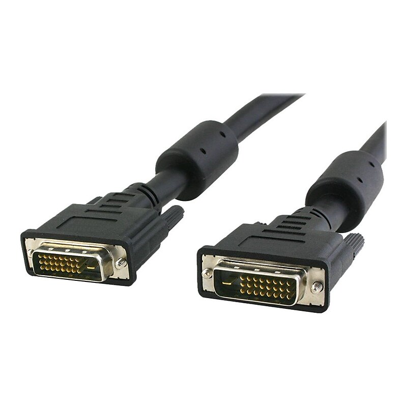4XEM™ 15' DVI-D Dual Link Male/Male Digital Video Cable, Black image 1