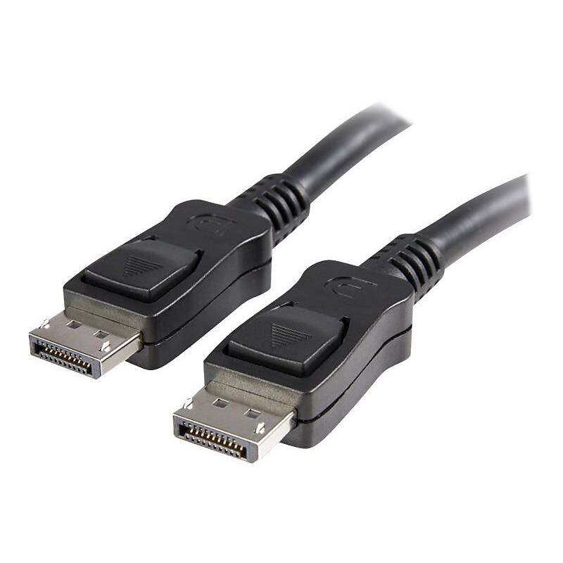 StarTech 30' DisplayPort® Audio Video Cable With Latches M/M, Black image 1