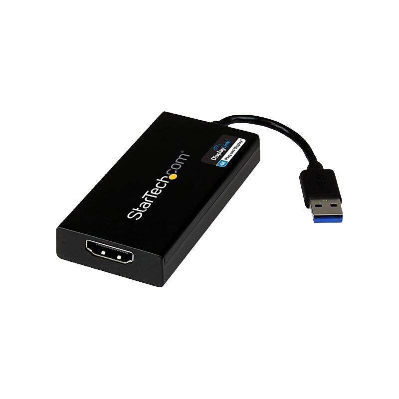 StarTech USB 3.0 To 4K HDMI External Multi Monitor Video Graphics Adapter, Black image 1