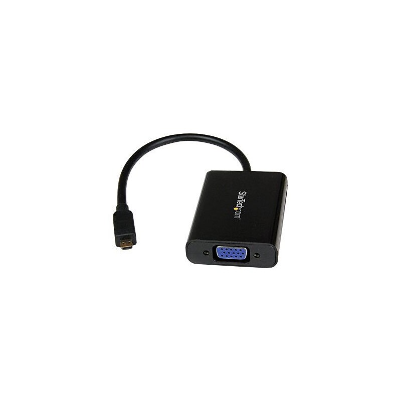 StarTech Micro HDMI To VGA Adapter Converter With Audio For Smartphones/Ultrabook/Tablet image 1
