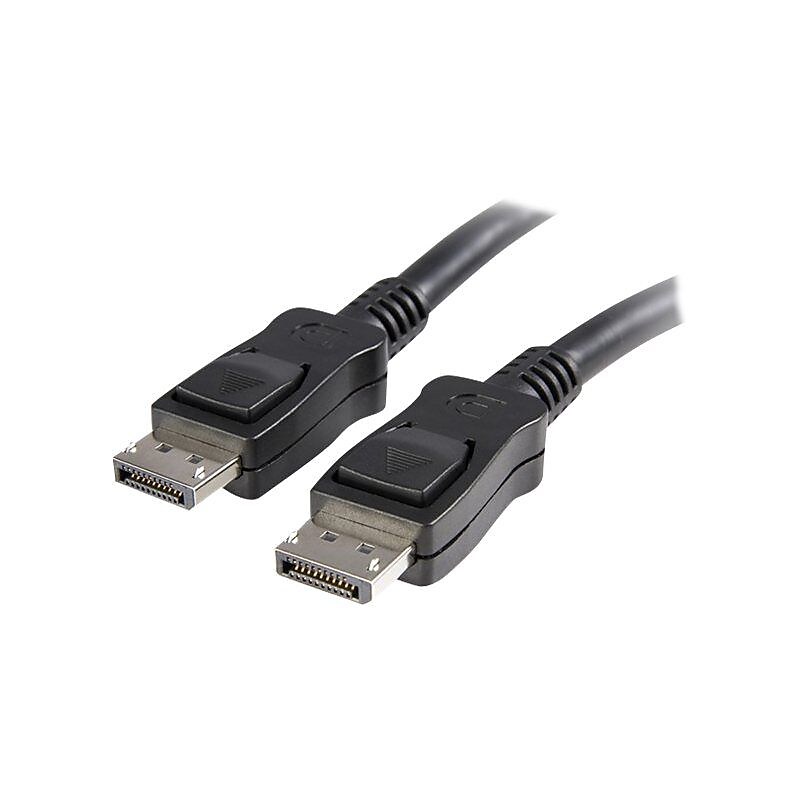 StarTech 50' DisplayPort® Audio Video Cable With Latches M/M, Black image 1