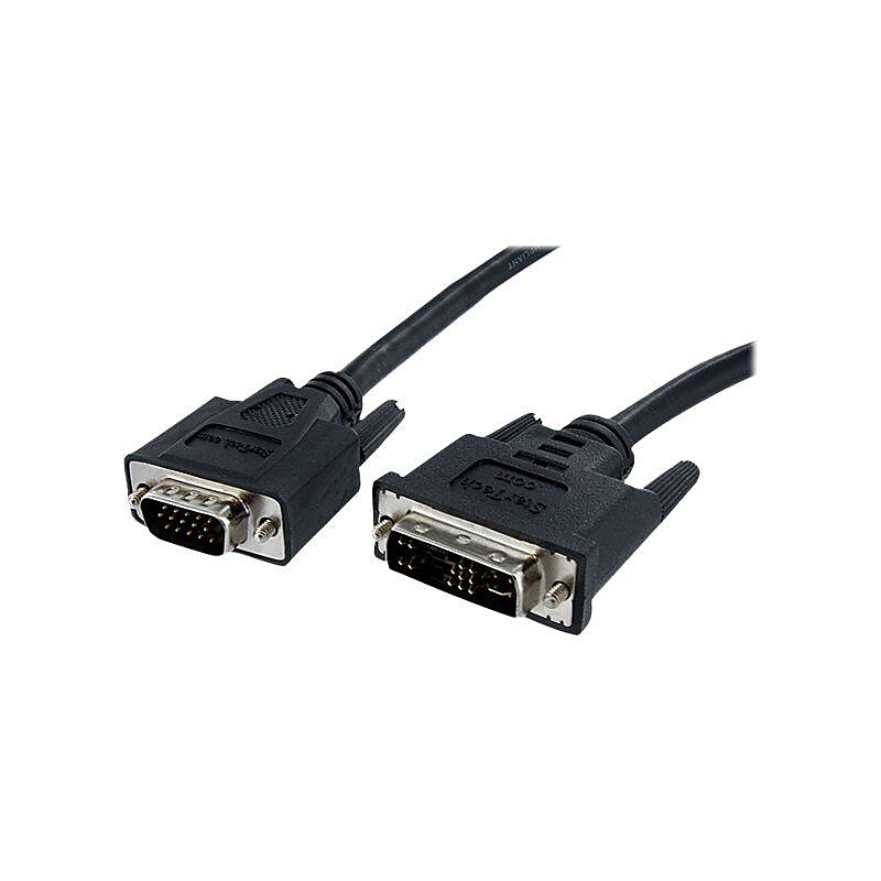 Startech 10' DVI To VGA Male/Male Display Monitor Cable, 10', Black image 1