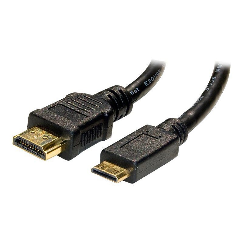 4XEM 4XHDMIMINI15FT 15' HDMI S-Video Cable, Black image 1