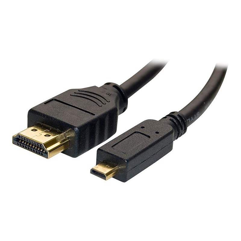 4XEM 4XHDMIMICRO15FT 15' HDMI Audio/Video Cable, Black image 1