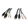 StarTech 6' Other to USB A/3.5mm/Display Port Audio Cable, Male to Male, Black (DP4N1USB6)~#|#~m002255683_sc7