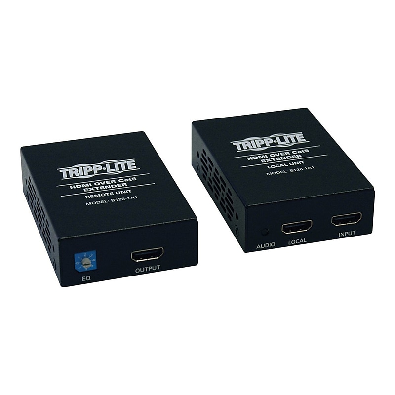 Tripp Lite B126-1A1 HDMI Over Cat5/Cat6 Active Extender Kit, Black image 1
