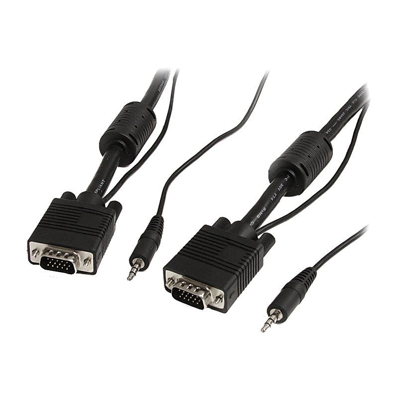 StarTech 25' Coax High Resolution HD15 VGA Male/Male Monitor Cable With Audio image 1