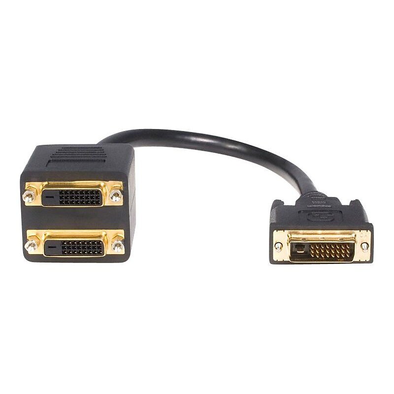 Startech 1' DVI-D To 2x DVI-D Male/Female Digital Video Splitter Cable image 1
