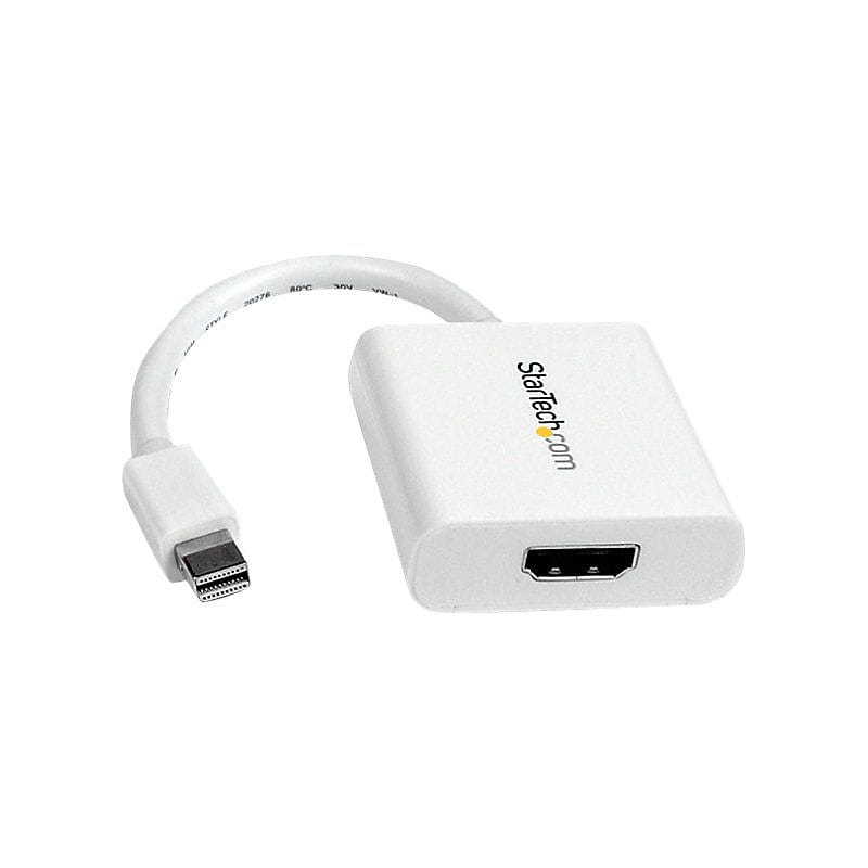 Startech® 4.7" Mini DisplayPort® To HDMI Video Adapter Converter, White image 1