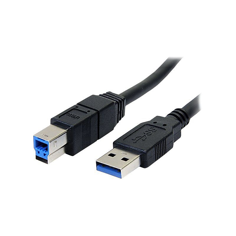 Startech® 6' Superspeed USB 3.0 Type A Male To Type B Male Cable, Black image 1
