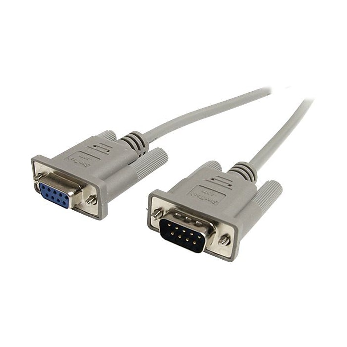 Startech® 25' DB9 Male To DB-9 Female Straight Through Serial